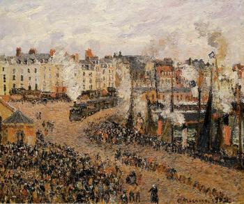 卡米耶 畢沙羅 The Fishmarket, Dieppe 卡米耶 畢沙羅 The Fishmarket, Dieppe